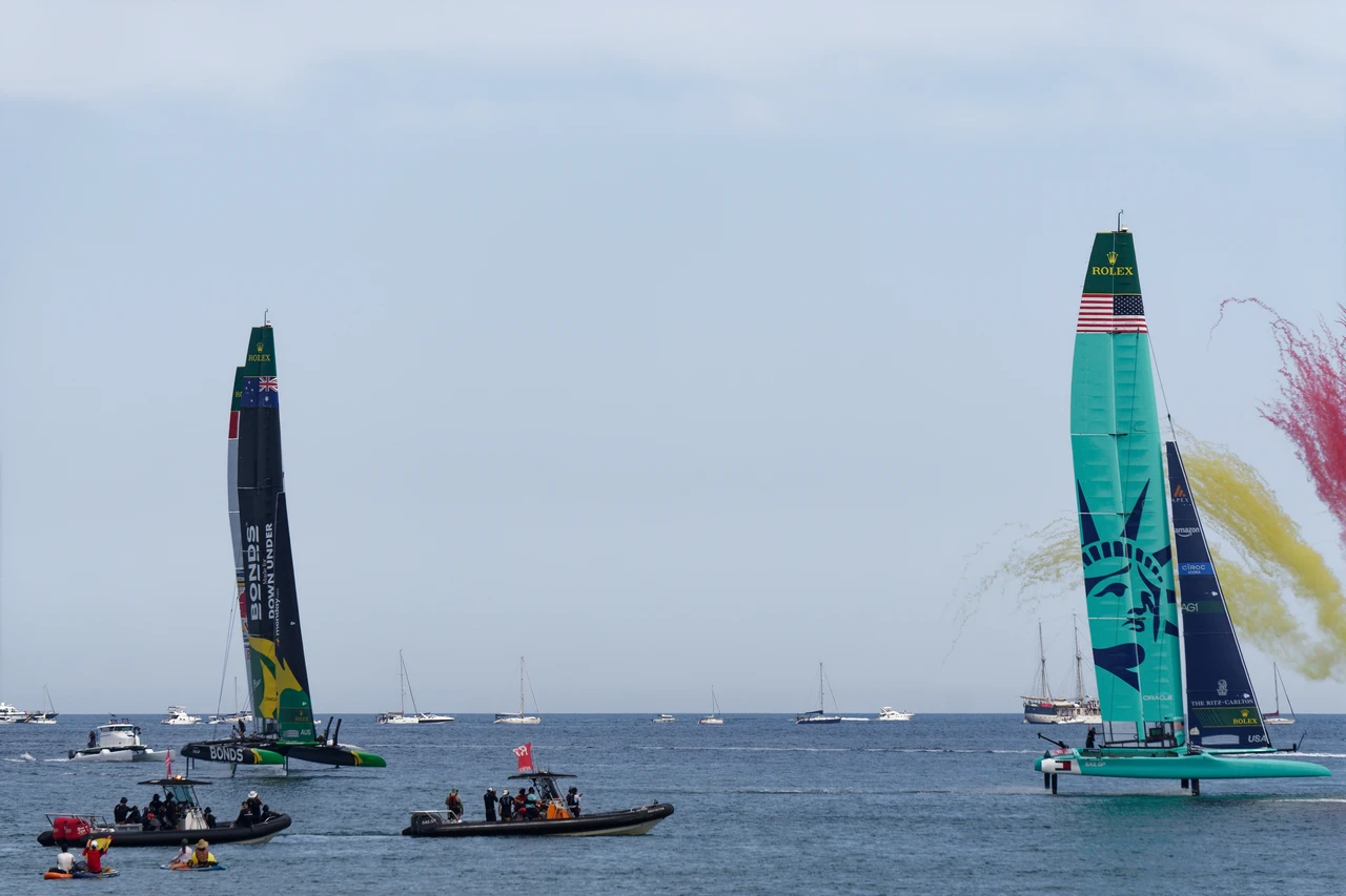 SailGP Valencia - Le podium USA-Australie-Italie