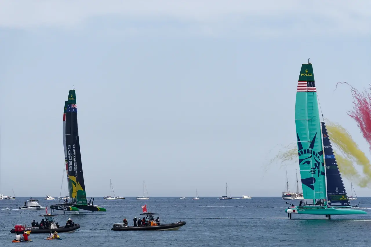 SailGP Valencia - Le podium USA-Australie-Italie