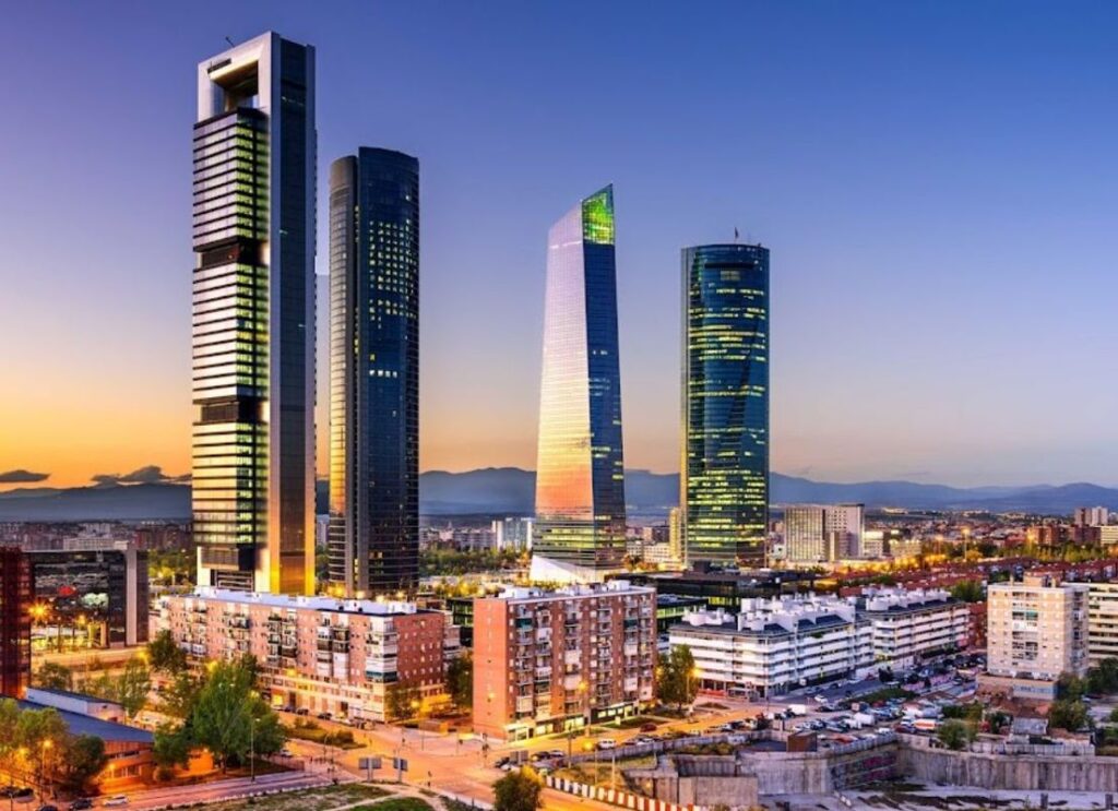 Étudier à Madrid - Quartier d'affaires - Cuatro torres